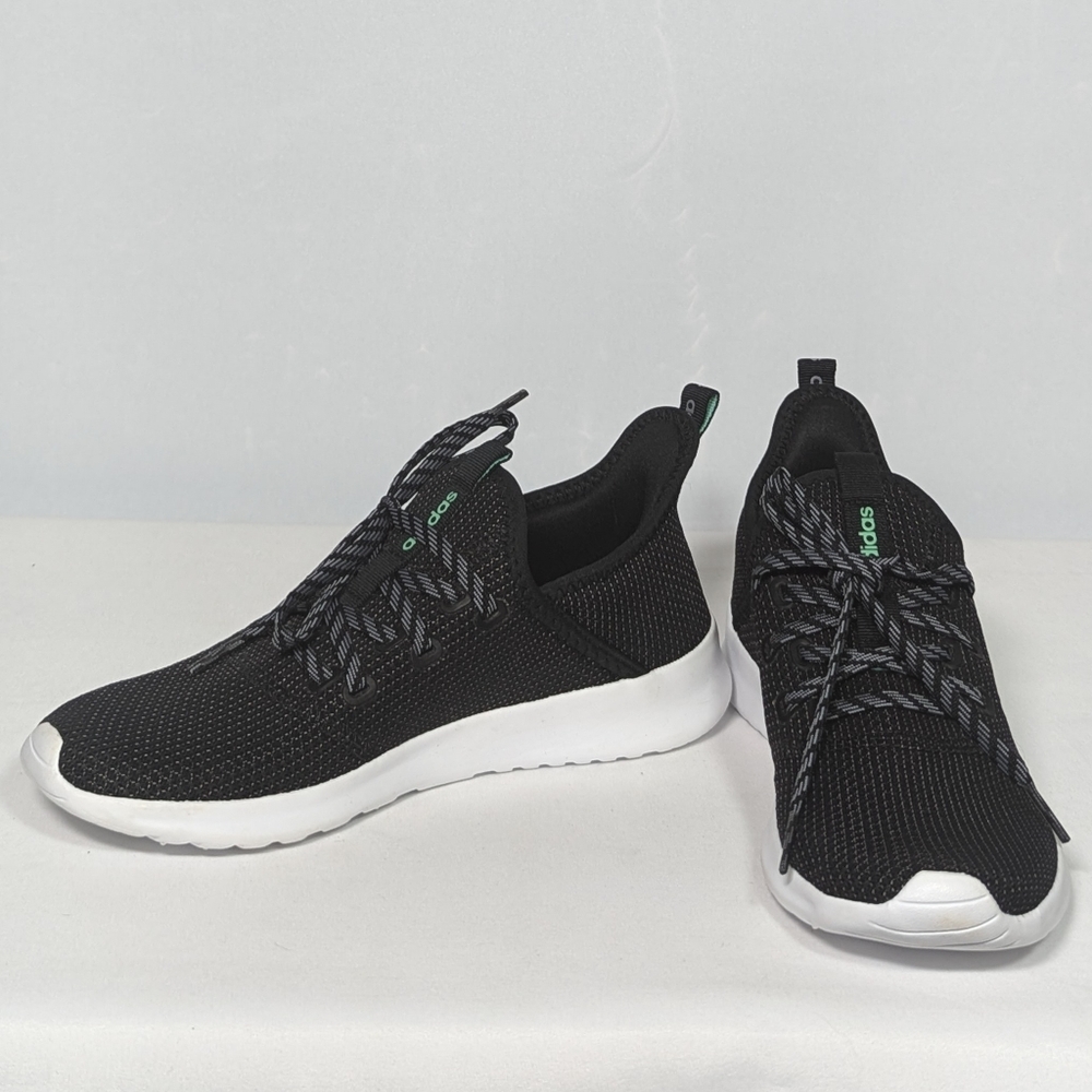 NEW Adidas Womens Cloudfoam Running shoe Sz 6.5 black/white - Picture 2 of 4